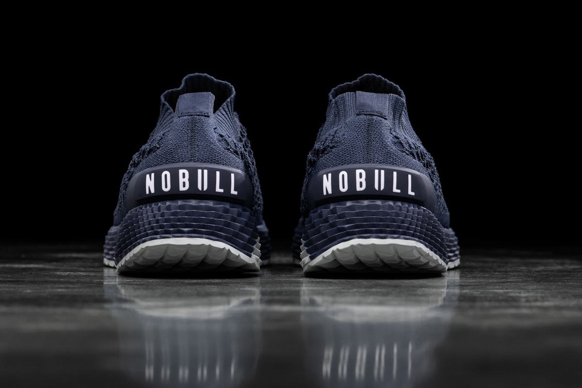 Nobull Knit Runner Men's Running Shoes Navy | Australia (UC7043)